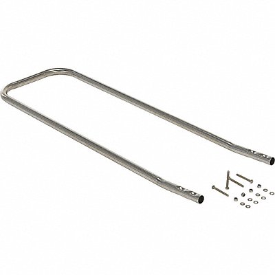 VESTIL FTSS1HDL Handle Opt Stainless Steel Foot Stool