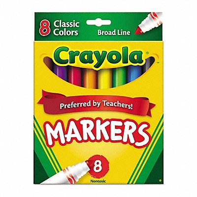 CRAYOLA 587708 Art Marker Set Assorted Capped PK8