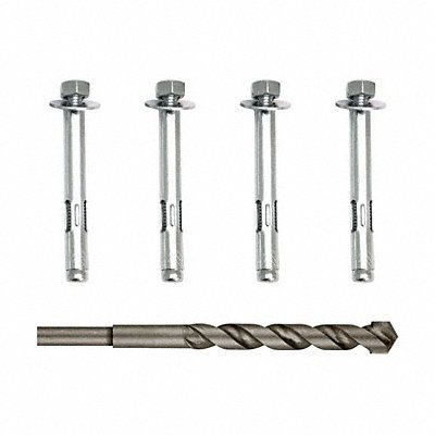 LIBERTY SAFE 17670 Anchoring Kit (4)Anchor Bolts Drill Bit
