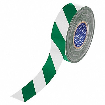 BRADY 177041 Floor Marking Tape Green/White 2 W 100ft
