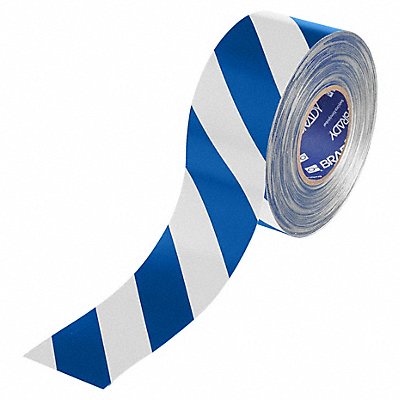 BRADY 177054 Floor Marking Tape Blue/White 3 W 100ft