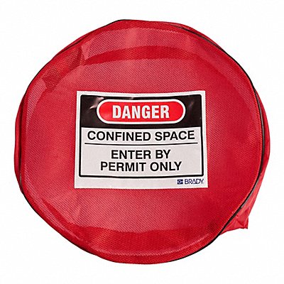 BRADY 177440 Elastic Confined Space Cover Polyester