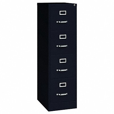 HIRSH 17892 Vertical File Cabinet Black 52 H