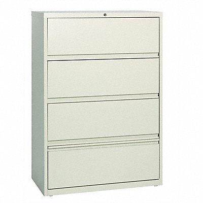HIRSH 17898 Lateral File Cabinet Putty 36in W Steel