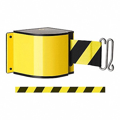 LAVI 503016UYL18SF J5948 Retractable Belt Barrier Powder Coated