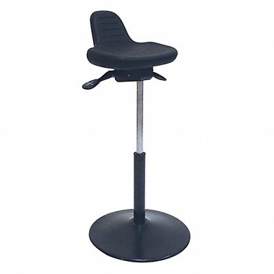 SHOPSOL 1010276 Sit Stand Stool Round Black 23 H