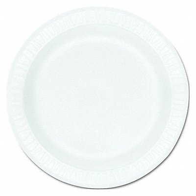 DART 9PWCR Disposable Foam Plate 9 in White PK500