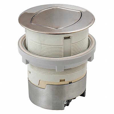 HUBBELL WIRING DEVICE-KELLEMS RCT201NI Ktcn Cntr Rcpt Flush Nickel 15A Kit