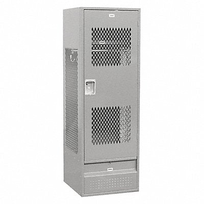 SALSBURY INDUSTRIES 72024GYU Gear Locker 24Wx72Hx24D Vented Door Grey