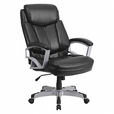 FLASH FURNITURE GO18501LEAGG Black 500Lb High Back Lea Chr