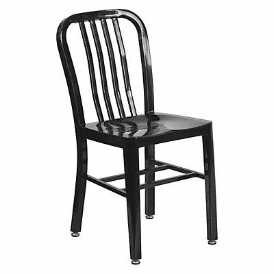 FLASH FURNITURE CH6120018BKGG Black Indoor-Outdoor Chair