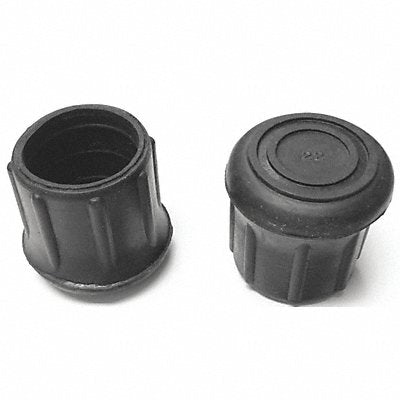 GRAINGER LTB22BW Protective Leg Tip SlipOn Rd 1-7/32 PK10