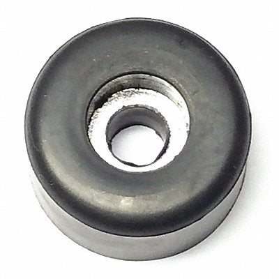 GRAINGER 741RW034S Bumper 23/32 in Black Rubber PK10