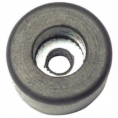 GRAINGER 757RW034S Bumper 25/32 in Black Rubber PK10