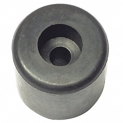 GRAINGER 516R034S Bumper 51/64 in Black Rubber PK10