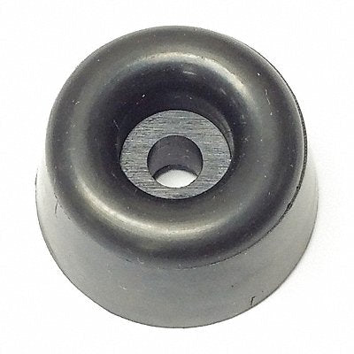 GRAINGER 777R034S Bumper 1 in Black Rubber PK5