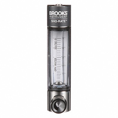 BROOKS 1250AD6073WGSVV Flowmeter Water .2 to 5 GPH Glass