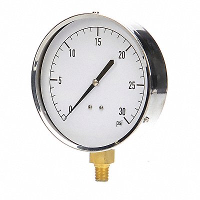 GRAINGER 18C747 G3995 Pressure Gauge Mechanical Cont 4-1/2 In