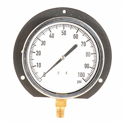GRAINGER 18C766 G3996 Pressure Gauge Mechanical Cont 4-1/2 In