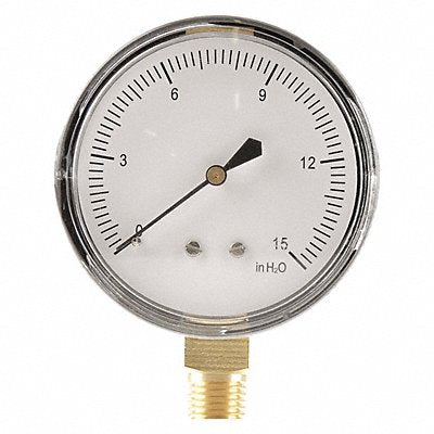 GRAINGER 18C783 G3997 Press Gauge Low Press Diaphragm 2-1/2 In