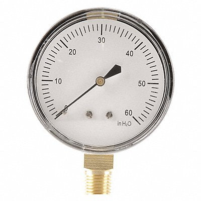 GRAINGER 18C785 G3997 Press Gauge Low Press Diaphragm 2-1/2 In