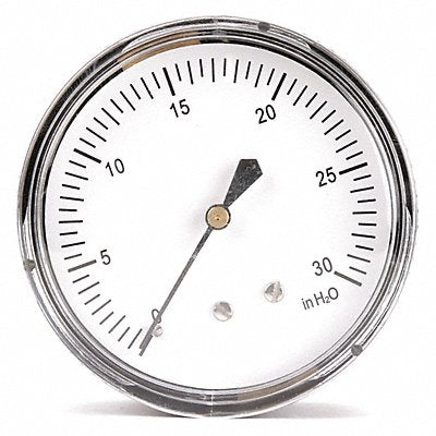 GRAINGER 18C801 G3998 Press Gauge Low Press Diaphragm 2-1/2 In