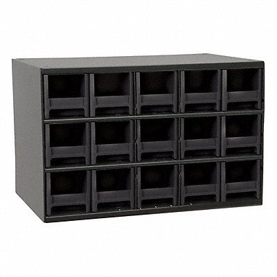 AKRO-MILS 19715BLK G2392 Bin Cab 15BlackDrwr Black 11 H BlackDrwr