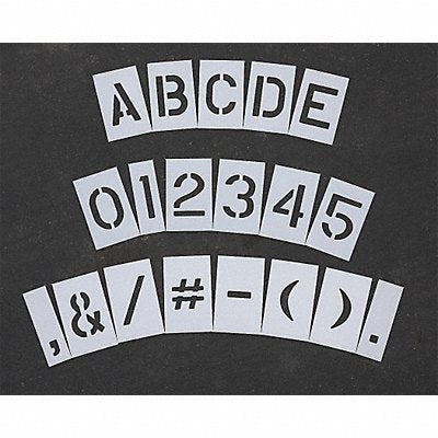RAE STL1088048 Pavement Stencil 4 in Mega Kit 1/8