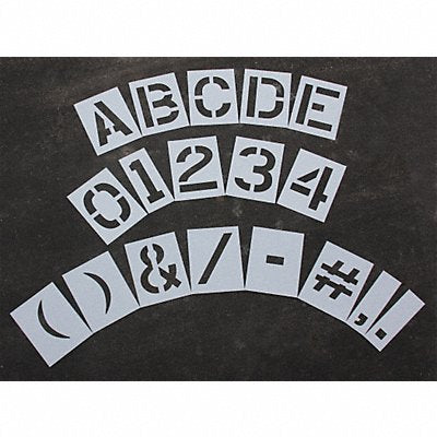 RAE STL1168128 Pavement Stencil 12 in Mega Kit 1/16