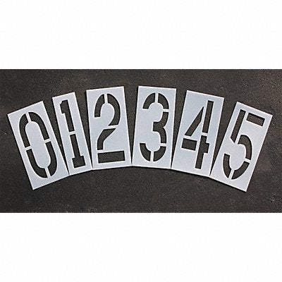 RAE STL1168240 Pavement Stencil 24 in Number Kit 1/16