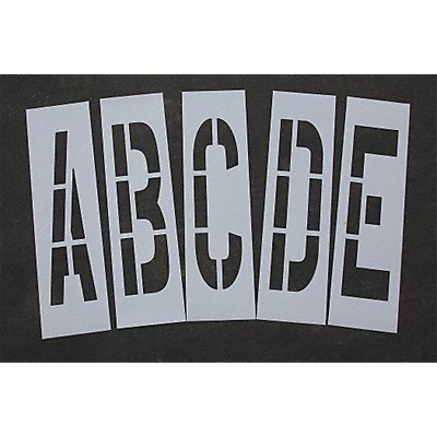 RAE STL1088365 Pavement Stencil 36 in Alpha Kit 1/8