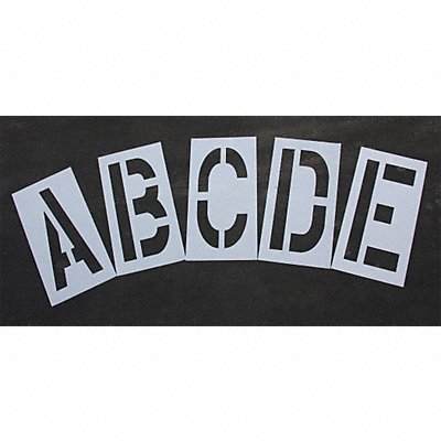 RAE STL1088365W Pavement Stencil 36 in Alpha Kit 1/8