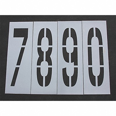 RAE STL1168480 Pavement Stencil 48 in Number Kit 1/16