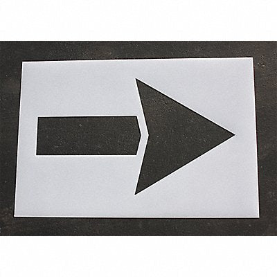 RAE STL1164060 Pavement Stencil 60 in Strght Arrow 1/16