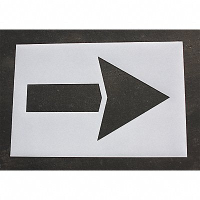 RAE STL1084060 Pavement Stencil 60 in Strght Arrow 1/8