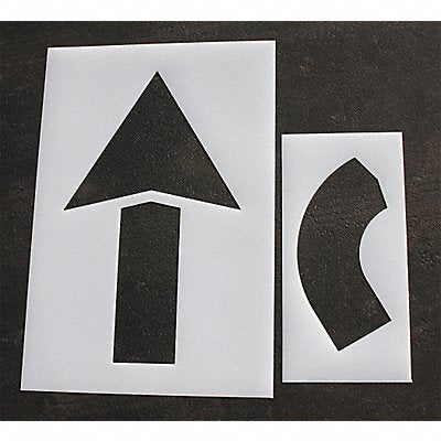 RAE STL1164068 Pavement Stencil 60 in Arrow Kit 1/16