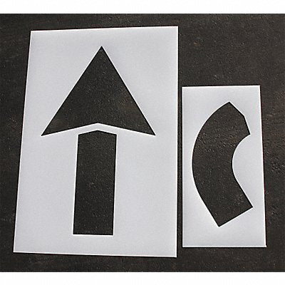 RAE STL1084068 Pavement Stencil 60 in Arrow Kit 1/8
