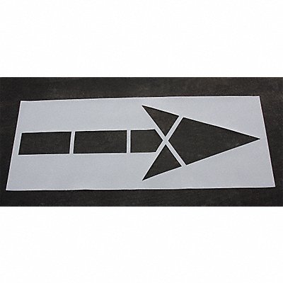 RAE STL1085000 Pavement Stencil 120 in MUTCD Arrow 1/8