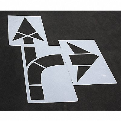 RAE STL1085015 Pavement Stencil MUTCD Combo Arrow 1/8