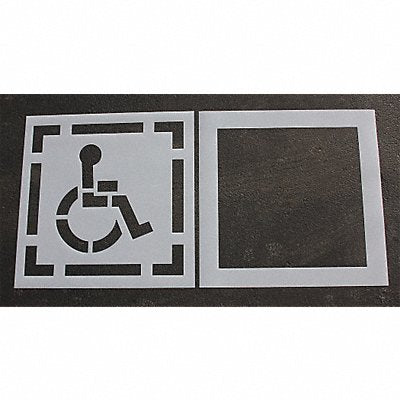 RAE STL1163030 Pavement Stencil 42 x 42 DOT Handicap