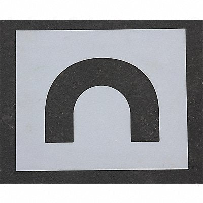 RAE STL1165070 Pavement Stencil 4 in End Loop 1/16