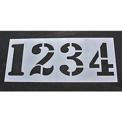 RAE STL108F6100 Athletic Stencil Track  Field 36 in 1/8