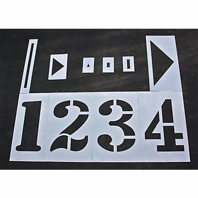 RAE STL108F6100KIT Athletic Stencil Track  Field 36in 1/8