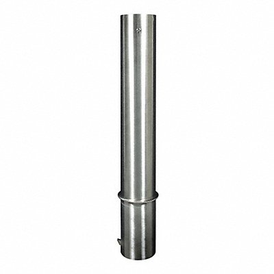 GRAINGER SSR06040D Removable Bollard 48 in H Silver