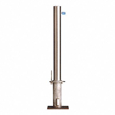 CALPIPE SECURITY BOLLARDS SSR03040F Bollard Removble 3 Flat Stainless Steel