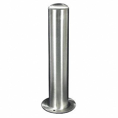 GRAINGER SSB06000D Bollard 36 in H Silver Stainless Steel
