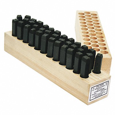 YOUNG BROS. STAMP WORKS 5366 Round Face Dot Combo Set 3/16in H Steel