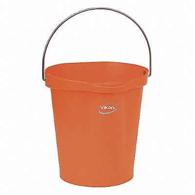 VIKAN 56867 F8439 Hygienic Bucket 3 1/4 gal Orange