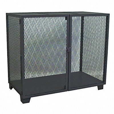 JAMCO MA448BL Open Storage Cabinet 54 H 48 W Black