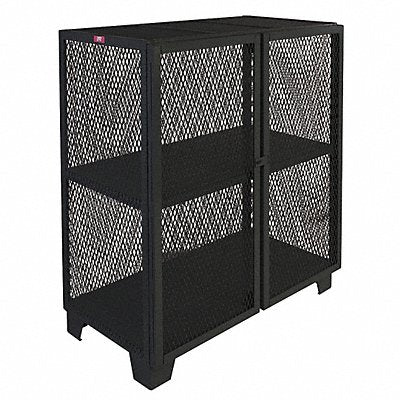 JAMCO MB348BL Shelving Cabinet 54 H 48 W Black